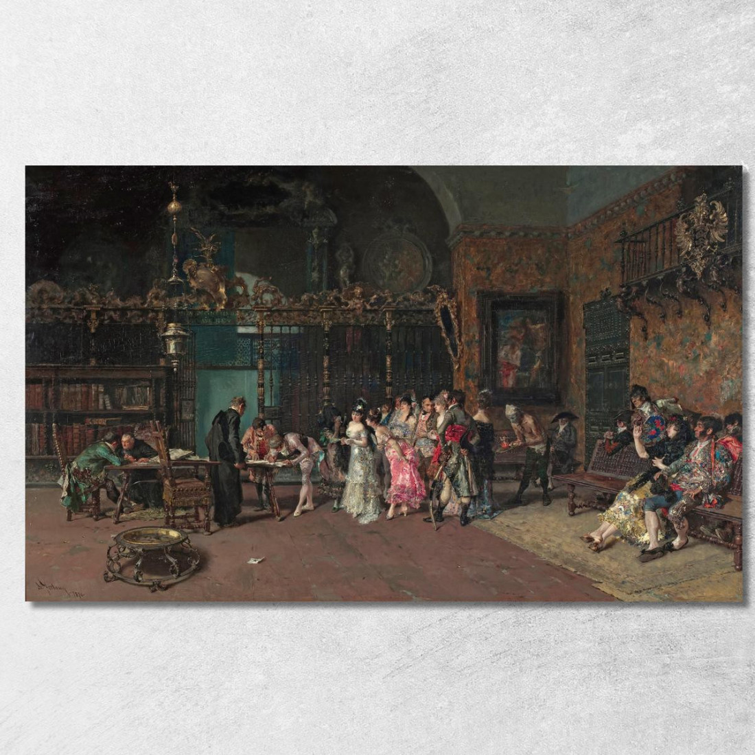 Il Matrimonio Spagnolo Mariano Fortuny Marsal mfm42 quadro stampato su tela Il Matrimonio Spagnolo Mariano Fortuny Marsal mfm42 quadro stampato su tela