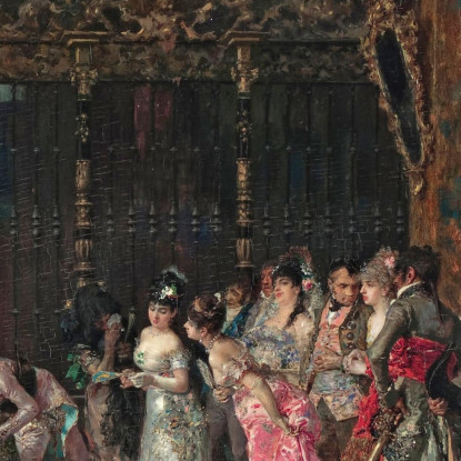 Il Matrimonio Spagnolo Mariano Fortuny Marsal mfm42 quadro stampato su tela
