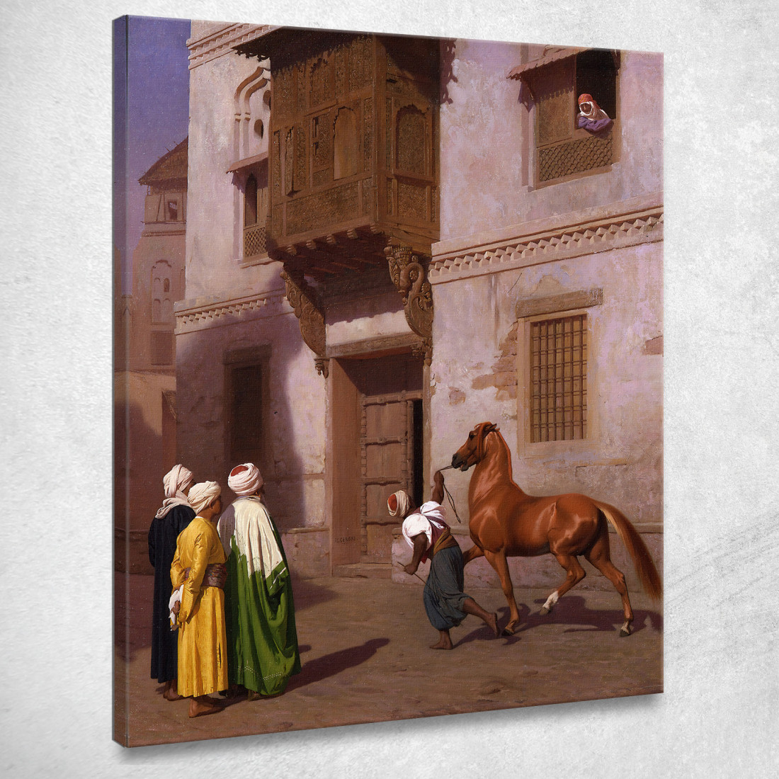Il Mercato Dei Cavalli Jean-Léon Gérôme jlg141 quadro stampato su tela Il Mercato Dei Cavalli Jean-Léon Gérôme jlg141 quadro stampato su tela