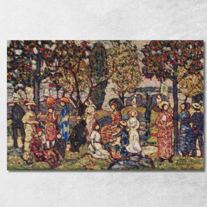 Autunno Maurice Prendergast mpr3 quadro stampato su tela