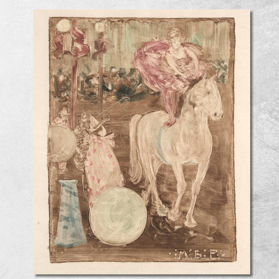 Cavaliere Senza Sella Maurice Prendergast mpr4 quadro stampato su tela Cavaliere Senza Sella Maurice Prendergast mpr4 quadro stampato su tela