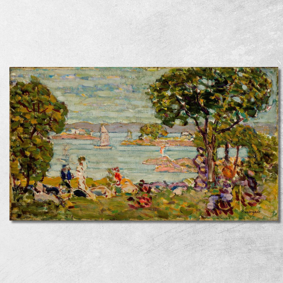 Cala Maine Maurice Prendergast mpr12 quadro stampato su tela Cala Maine Maurice Prendergast mpr12 quadro stampato su tela