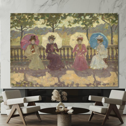 Nel Parco Maurice Prendergast mpr23 quadro stampato su tela