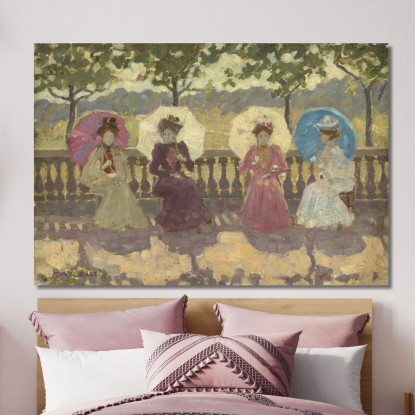 Nel Parco Maurice Prendergast mpr23 quadro stampato su tela