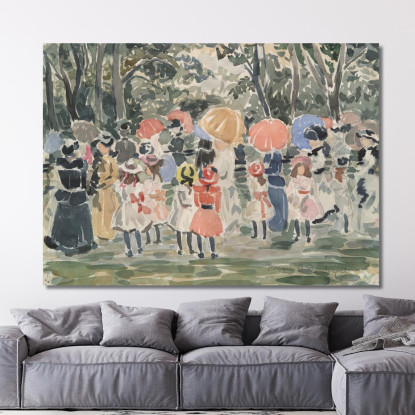Nel Parco Maurice Prendergast mpr24 quadro stampato su tela