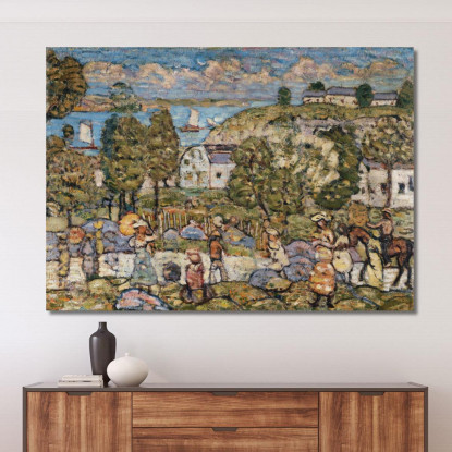 Paesaggio Vicino A Nahant Maurice Prendergast mpr26 quadro stampato su tela