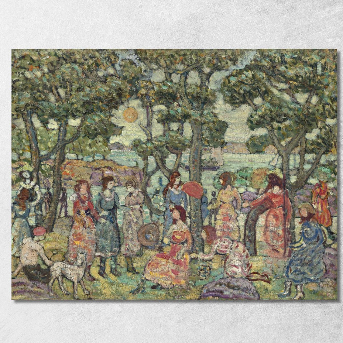 Paesaggio Con Figure 2 Maurice Prendergast mpr27 quadro stampato su tela Paesaggio Con Figure 2 Maurice Prendergast mpr27 quadro stampato su tela