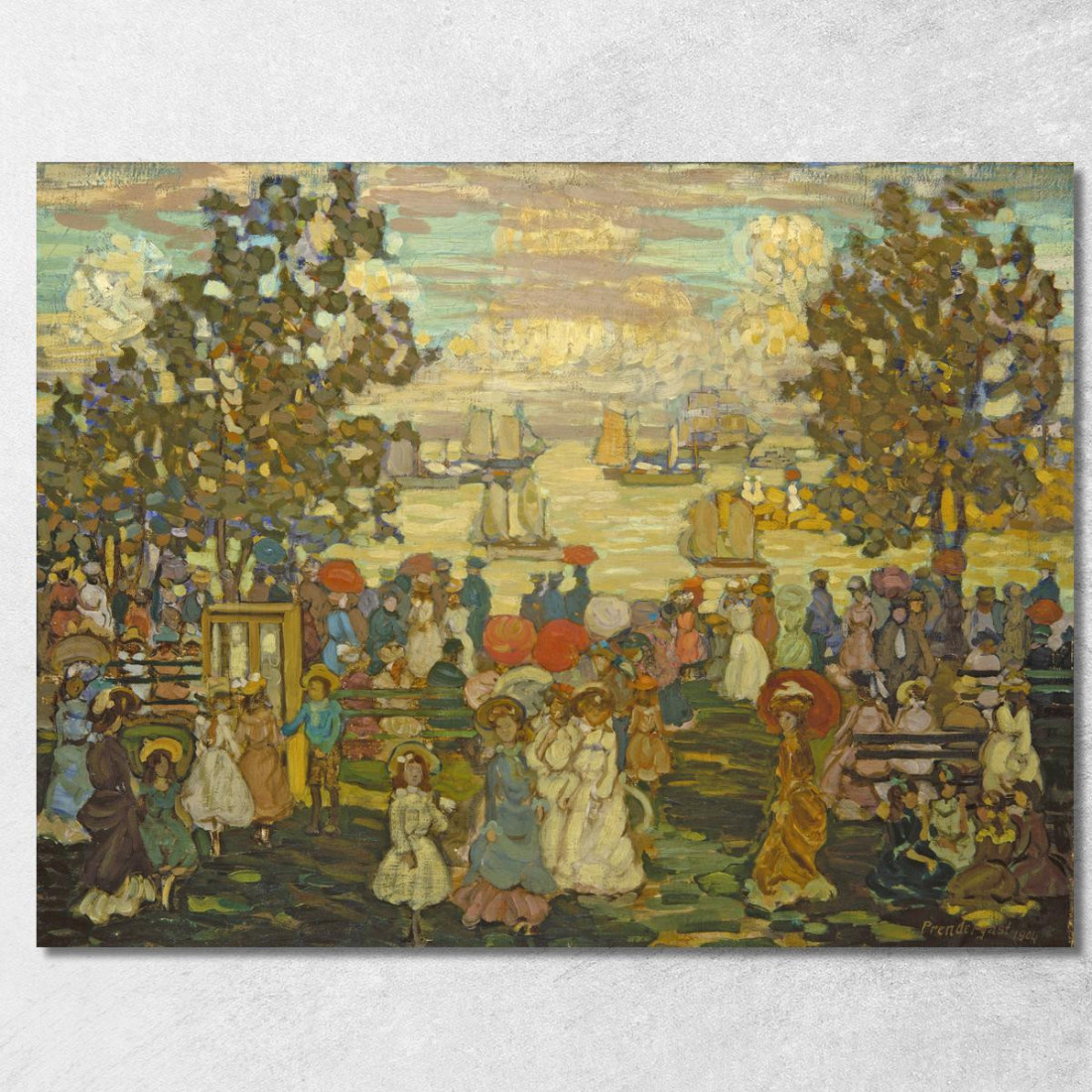 Salem Willows Maurice Prendergast mpr50 quadro stampato su tela Salem Willows Maurice Prendergast mpr50 quadro stampato su tela