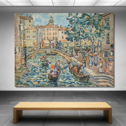 Scena Di Venezia Maurice Prendergast mpr51 quadro stampato su tela