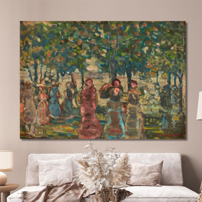 Domenica Nel Parco Maurice Prendergast mpr58 quadro stampato su tela