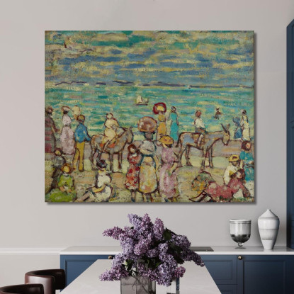 La Spiaggia Maurice Prendergast mpr63 quadro stampato su tela
