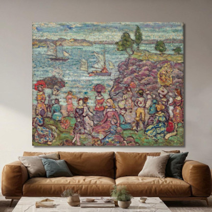 La Regata Maurice Prendergast mpr64 quadro stampato su tela