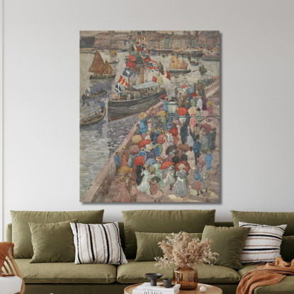 Il Molo Venezia Maurice Prendergast mpr67 quadro stampato su tela