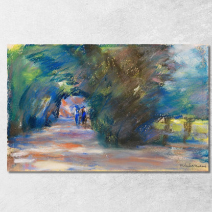 Viale Con Due Cavalieri Max Liebermann mlb2 quadro stampato su tela