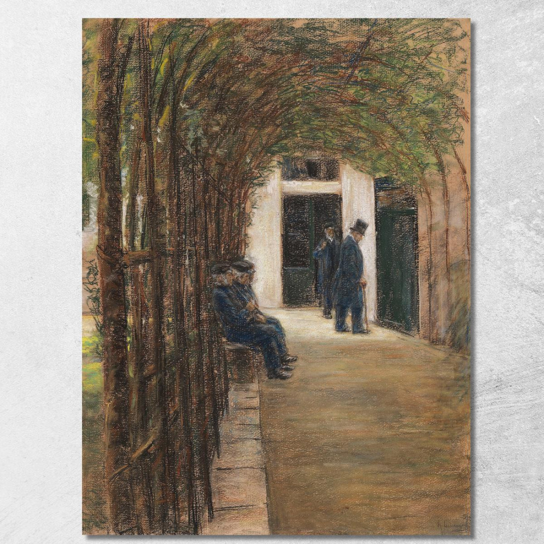 Casa Degli Anziani Ad Amsterdam / Giardino Nel Brentanostift Ad Amsterdam Max Liebermann mlb3 quadro stampato su tela Casa Degli Anziani Ad Amsterdam / Giardino Nel Brentanostift Ad Amsterdam Max Liebermann mlb3 quadro stampato su tela