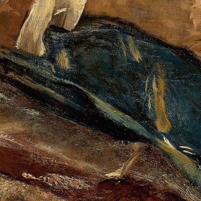 Una Vecchia Donna Con Un Gatto Max Liebermann mlb4 quadro stampato su tela