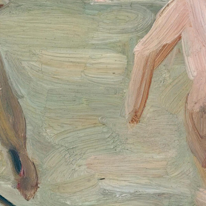 Ragazzi Che Fanno Il Bagno Con Pescatore Di Granchi Max Liebermann mlb8 quadro stampato su tela