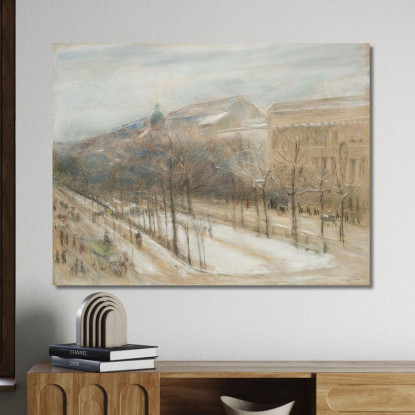 Vista Dalla Finestra Del Soggiorno Dell'Artista Sulla Strada Unter Den Linden Max Liebermann mlb13 quadro stampato su tela