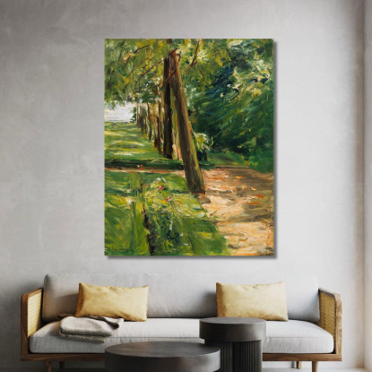 Il Viale Di Betulle Nel Giardino Del Wannsee Verso Est Max Liebermann mlb23 quadro stampato su tela