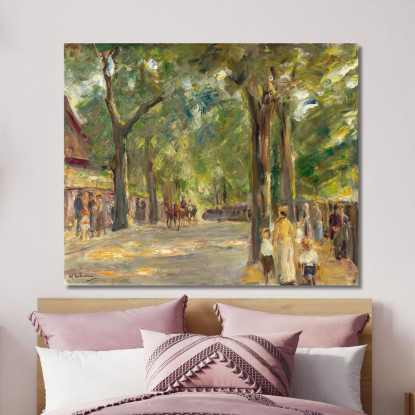 La Grande Strada Del Lago Nel Wannsee Con Passanti Max Liebermann mlb30 quadro stampato su tela