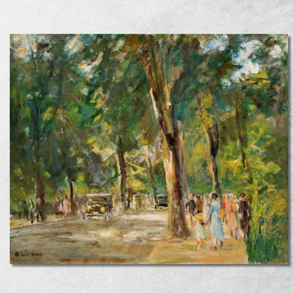 La Grande Strada Del Lago Nel Wannsee Con Passanti 2 Max Liebermann mlb31 quadro stampato su tela