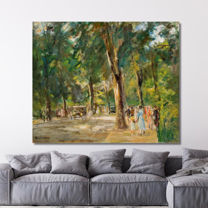 La Grande Strada Del Lago Nel Wannsee Con Passanti 2 Max Liebermann mlb31 quadro stampato su tela