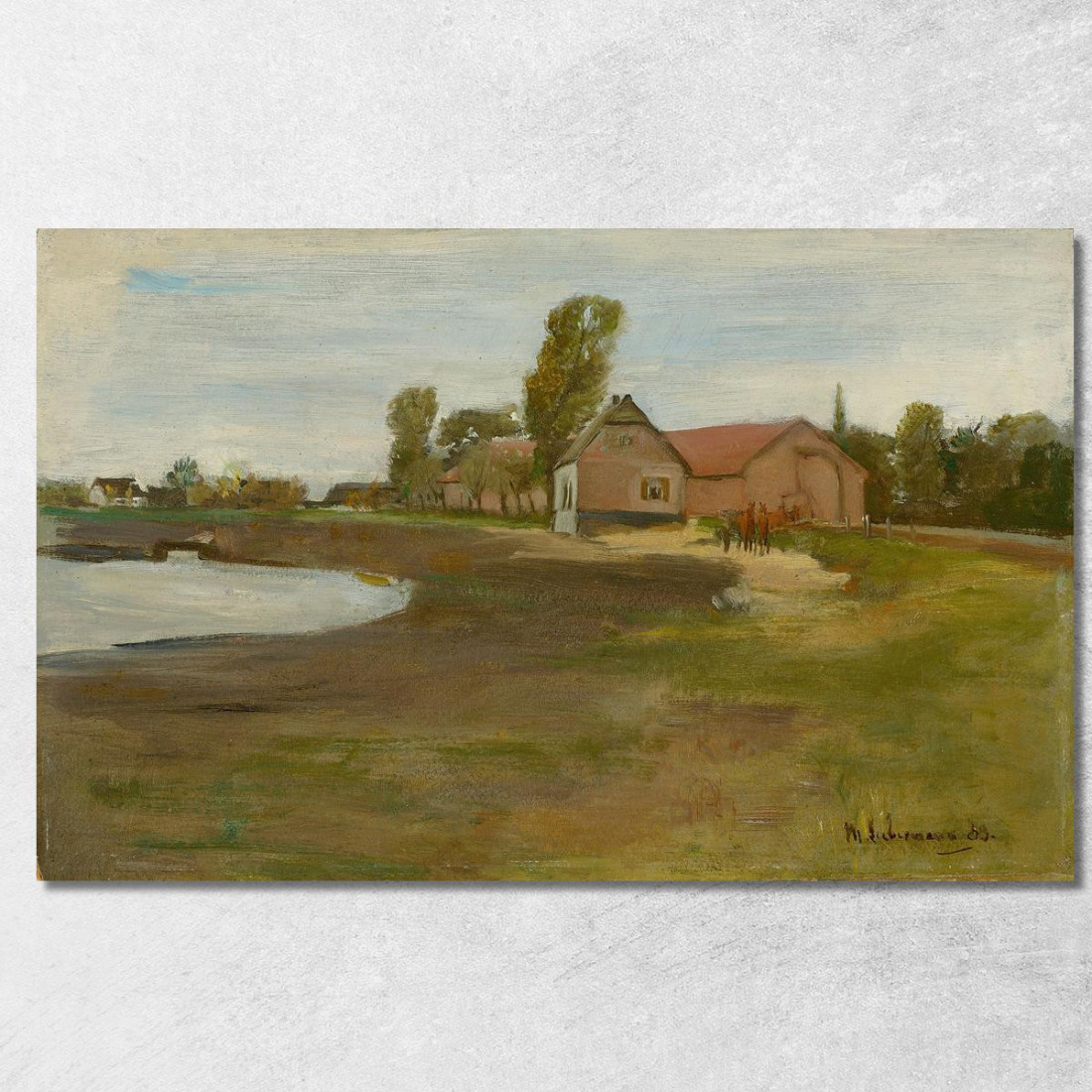 Strada Del Villaggio A Militsch / Paesaggio Con Stagno Max Liebermann mlb35 quadro stampato su tela Strada Del Villaggio A Militsch / Paesaggio Con Stagno Max Liebermann mlb35 quadro stampato su tela