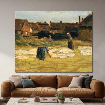 Angolo Del Villaggio Con Candeggio Max Liebermann mlb36 quadro stampato su tela