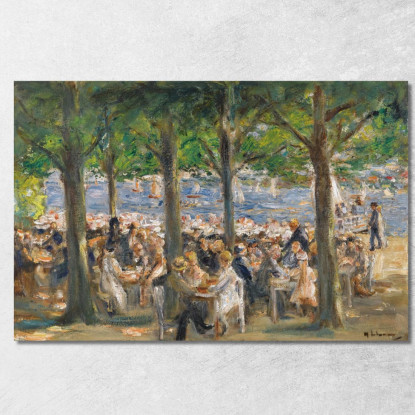 Giardino Sul Fiume Havel Sotto Gli Alberi Max Liebermann mlb40 quadro stampato su tela