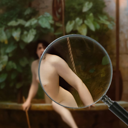 La Verità Che Esce Dal Suo Pozzo Per Far Vergognare L'Umanità Jean-Léon Gérôme jlg155 quadro stampato su tela