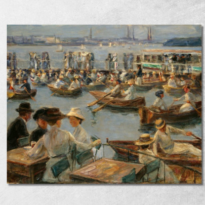 Sull'Alster Ad Amburgo Max Liebermann mlb55 quadro stampato su tela