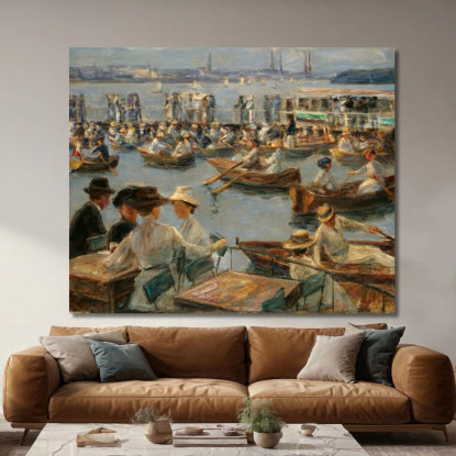 Sull'Alster Ad Amburgo Max Liebermann mlb55 quadro stampato su tela