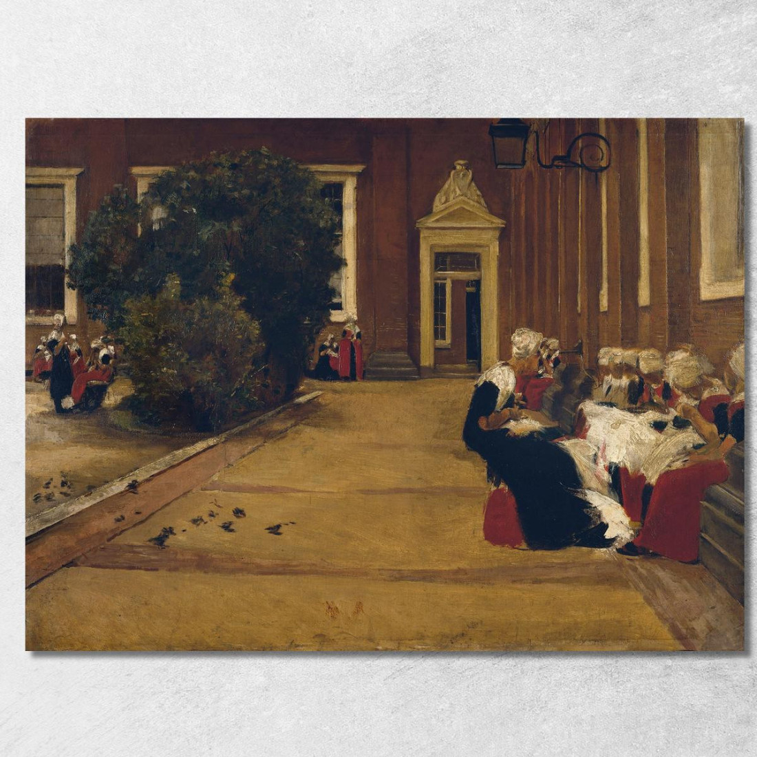 Ragazze Orfane Ad Amsterdam Max Liebermann mlb56 quadro stampato su tela Ragazze Orfane Ad Amsterdam Max Liebermann mlb56 quadro stampato su tela