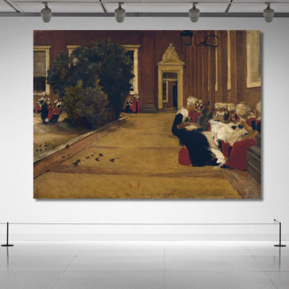 Ragazze Orfane Ad Amsterdam Max Liebermann mlb56 quadro stampato su tela