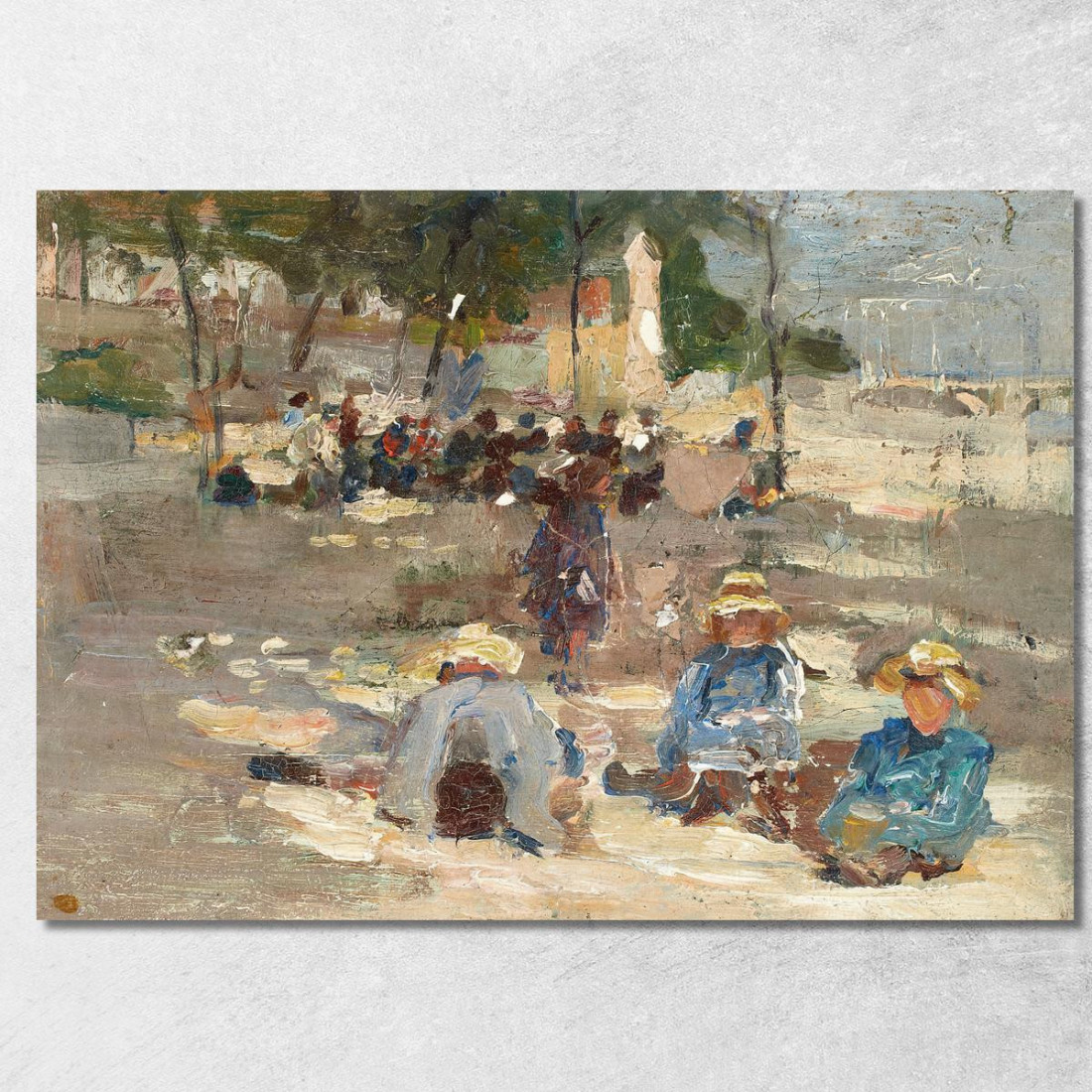 Picnic Nel Parco Max Liebermann mlb58 quadro stampato su tela Picnic Nel Parco Max Liebermann mlb58 quadro stampato su tela