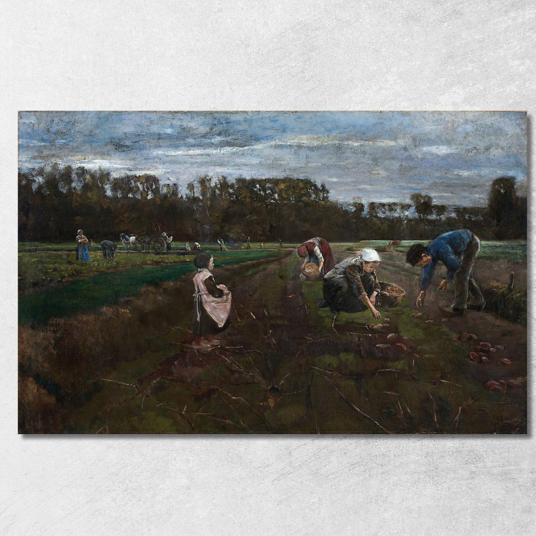 Raccolta Delle Patate Max Liebermann mlb62 quadro stampato su tela Raccolta Delle Patate Max Liebermann mlb62 quadro stampato su tela