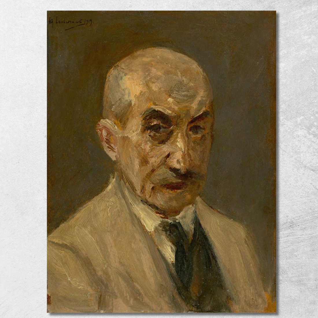 Autoritratto In Camice Da Pittore Busto Verso Destra Max Liebermann mlb76 quadro stampato su tela Autoritratto In Camice Da Pittore Busto Verso Destra Max Liebermann mlb76 quadro stampato su tela