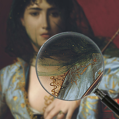 Bellezza Circassa Velata Jean-Léon Gérôme jlg159 quadro stampato su tela