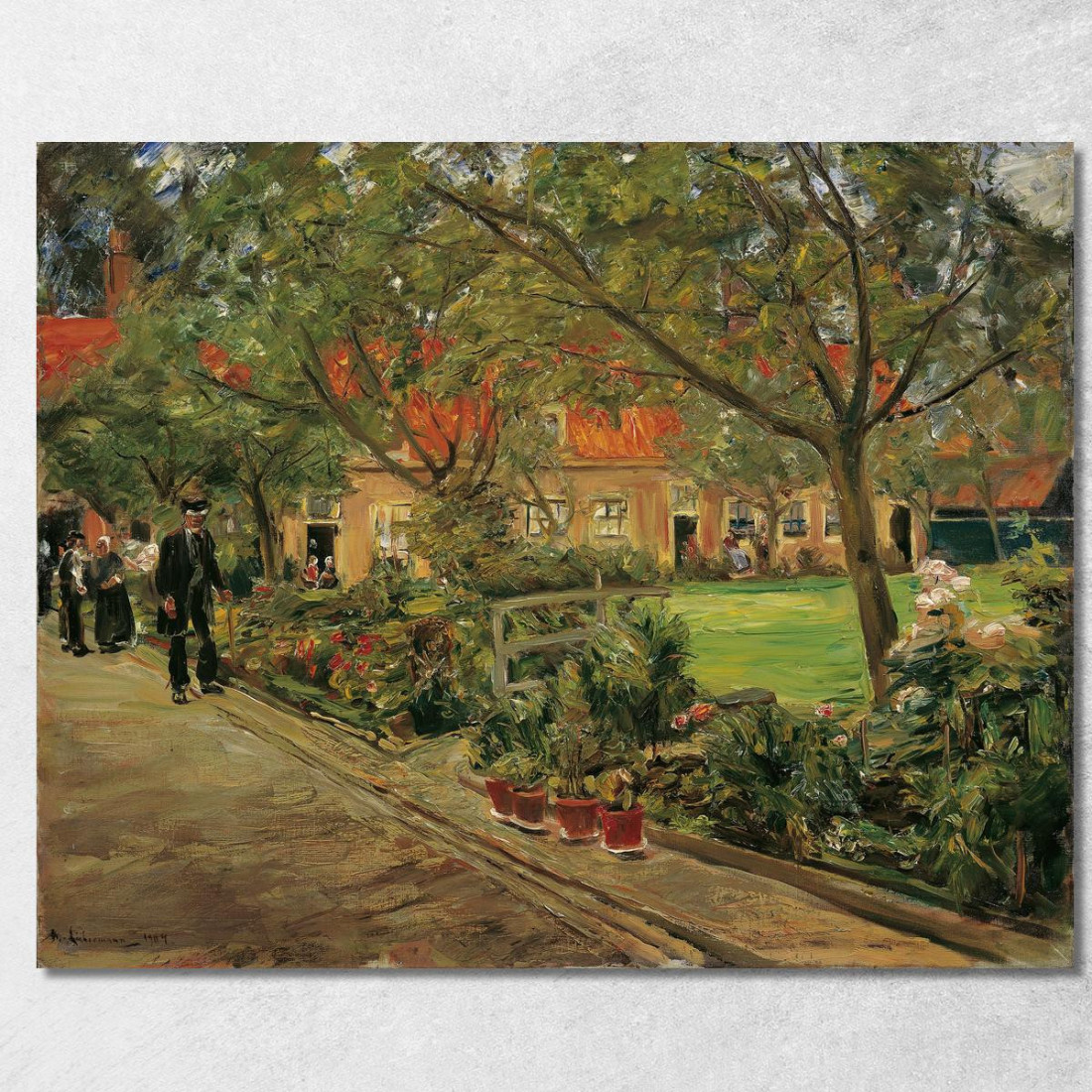 Giardino Dell'Ospedale A Edam Max Liebermann mlb79 quadro stampato su tela Giardino Dell'Ospedale A Edam Max Liebermann mlb79 quadro stampato su tela