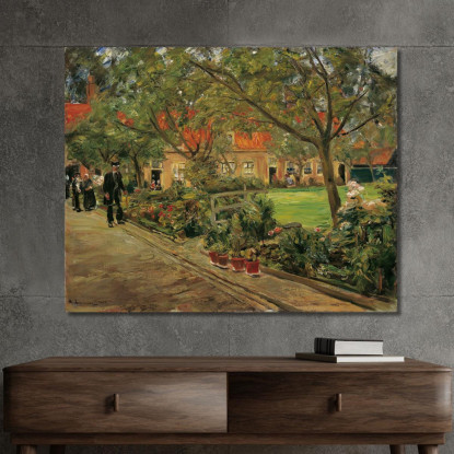 Giardino Dell'Ospedale A Edam Max Liebermann mlb79 quadro stampato su tela