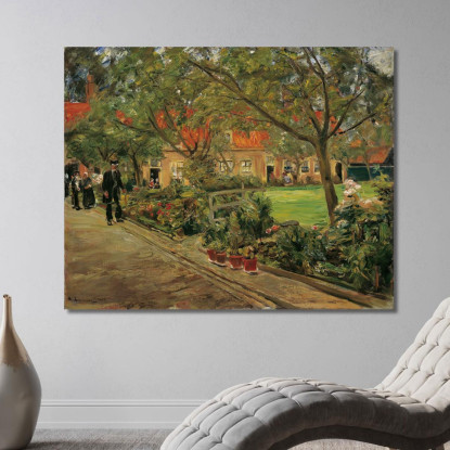 Giardino Dell'Ospedale A Edam Max Liebermann mlb79 quadro stampato su tela