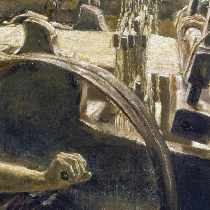 Il Tessitore Max Liebermann mlb90 quadro stampato su tela