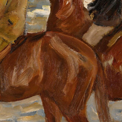 Due Cavalieri Sulla Spiaggia Max Liebermann mlb91 quadro stampato su tela