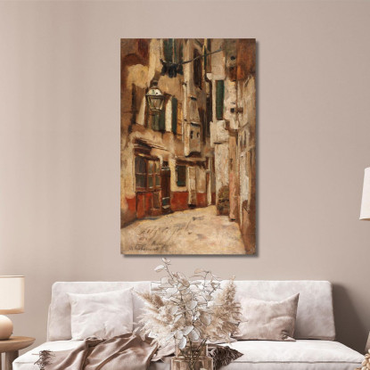 Vicolo Veneziano Verso Destra Max Liebermann mlb93 quadro stampato su tela