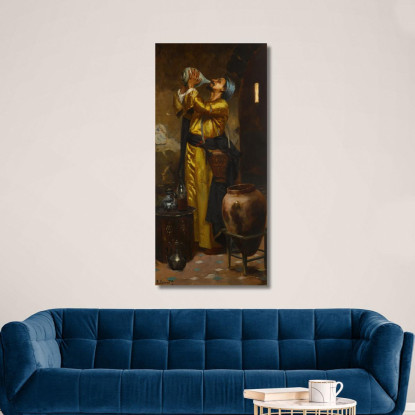 Una Bevanda Rinfrescante Rudolf Ernst rer6 quadro stampato su tela