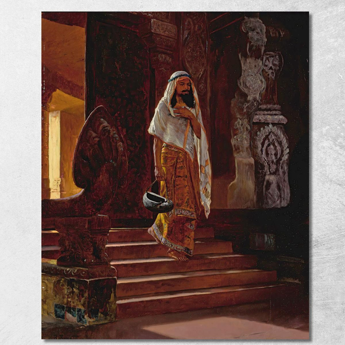 Entrando Nel Tempio Rudolf Ernst rer17 quadro stampato su tela Entrando Nel Tempio Rudolf Ernst rer17 quadro stampato su tela