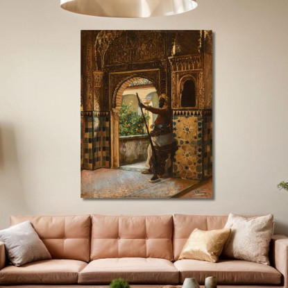 A Guardia Dell'Alhambra Rudolf Ernst rer18 quadro stampato su tela