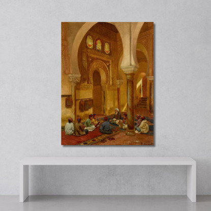Nella Madrasa Rudolf Ernst rer21 quadro stampato su tela