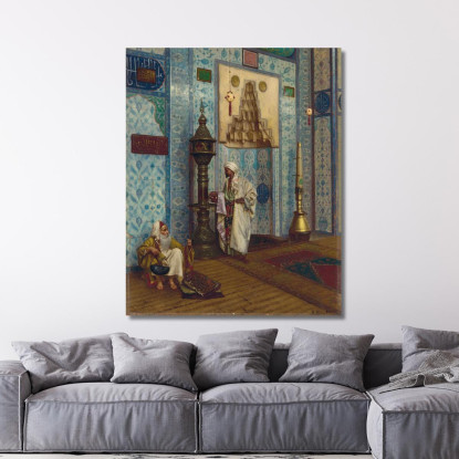 Nella Moschea Rudolf Ernst rer22 quadro stampato su tela