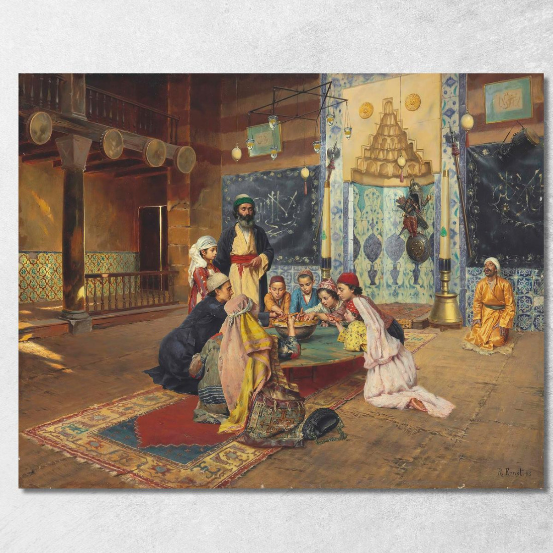 La Carità Presso I Dervisci A Scutari Rudolf Ernst rer23 quadro stampato su tela La Carità Presso I Dervisci A Scutari Rudolf Ernst rer23 quadro stampato su tela